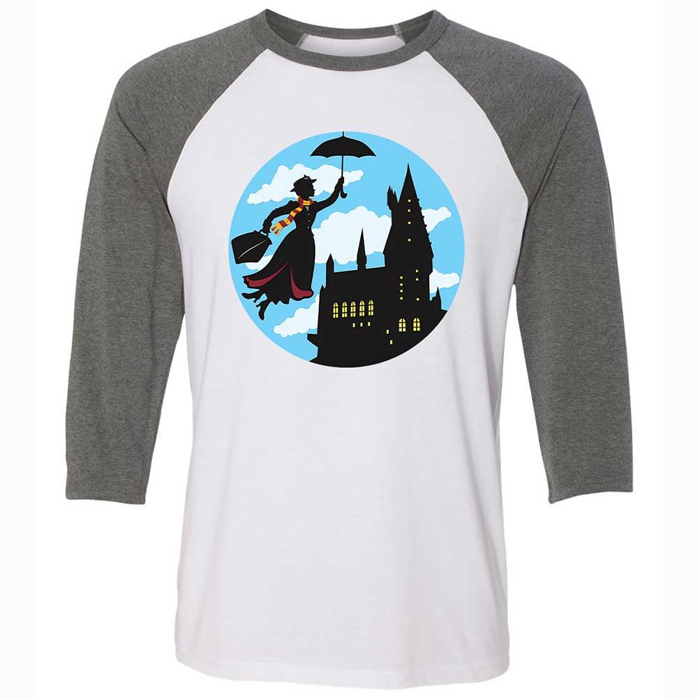 Unisex 3/4 Baseball Tee - VWVD63ED - White/Deep Heather - 11