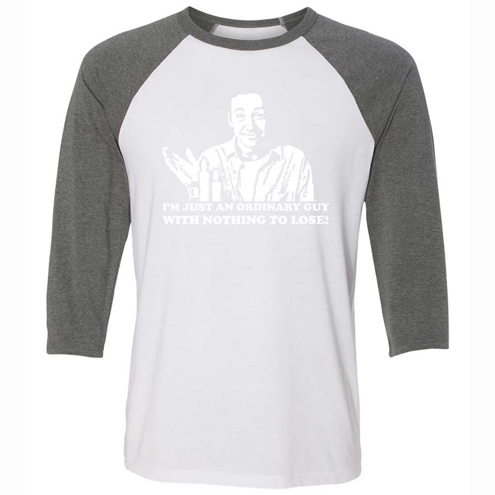 Unisex 3/4 Baseball Tee - DV3VQNZ7 - White/Deep Heather - 11