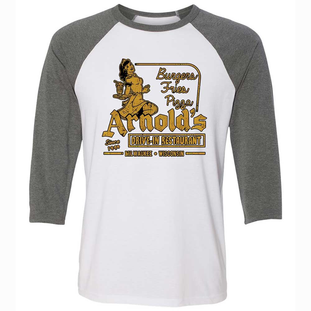 Unisex 3/4 Baseball Tee - LVBW4X54 - White/Deep Heather - 11