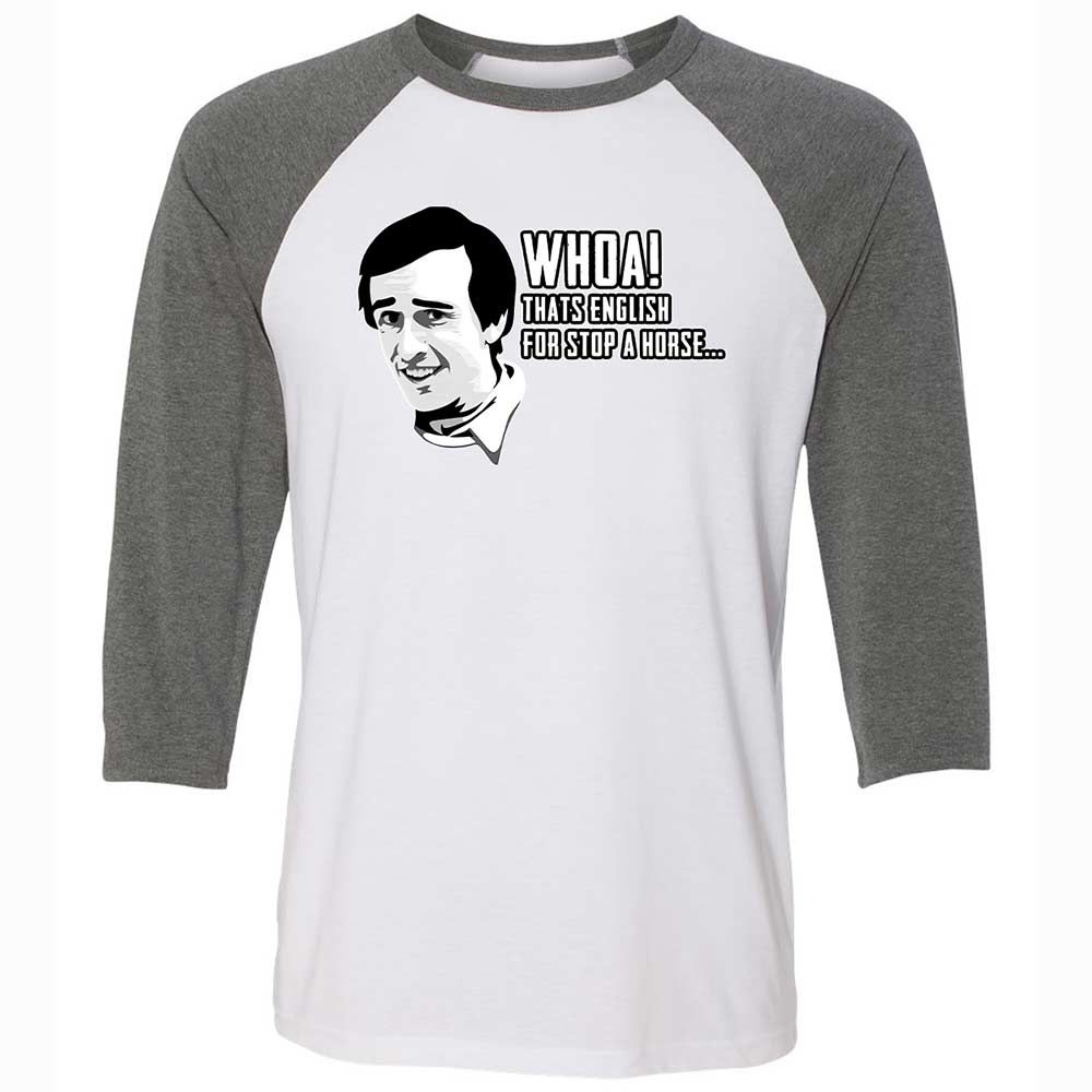 Unisex 3/4 Baseball Tee - RKJEA7Q4 - White/Deep Heather - 11