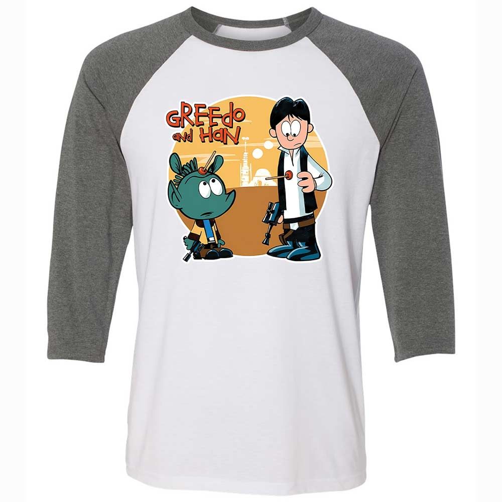 Greedo & Han - White/Deep Heather - 11