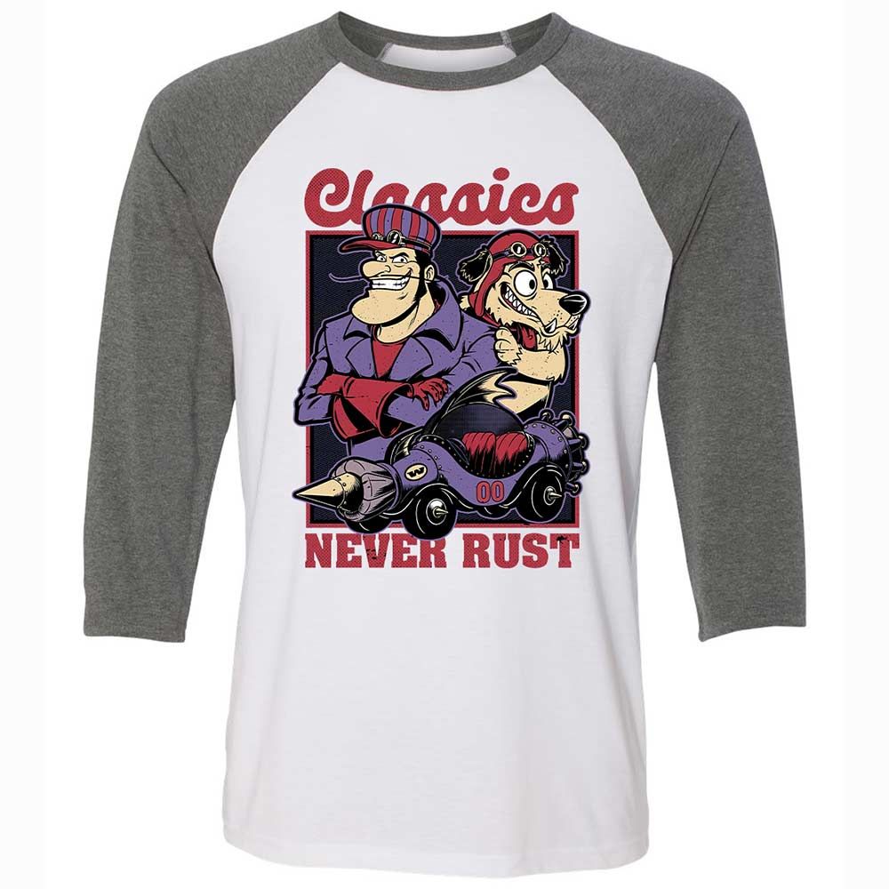 Unisex 3/4 Baseball Tee - 9JSKM9TL - White/Deep Heather - 11