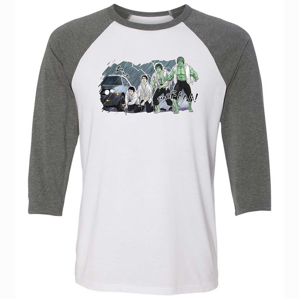 Unisex 3/4 Baseball Tee - FFQF4WW5 - White/Deep Heather - 11