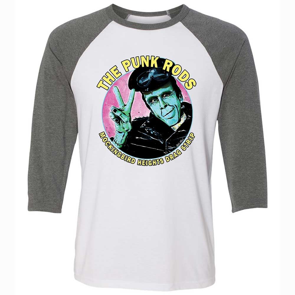 Unisex 3/4 Baseball Tee - B77QHBAS - White/Deep Heather - 11
