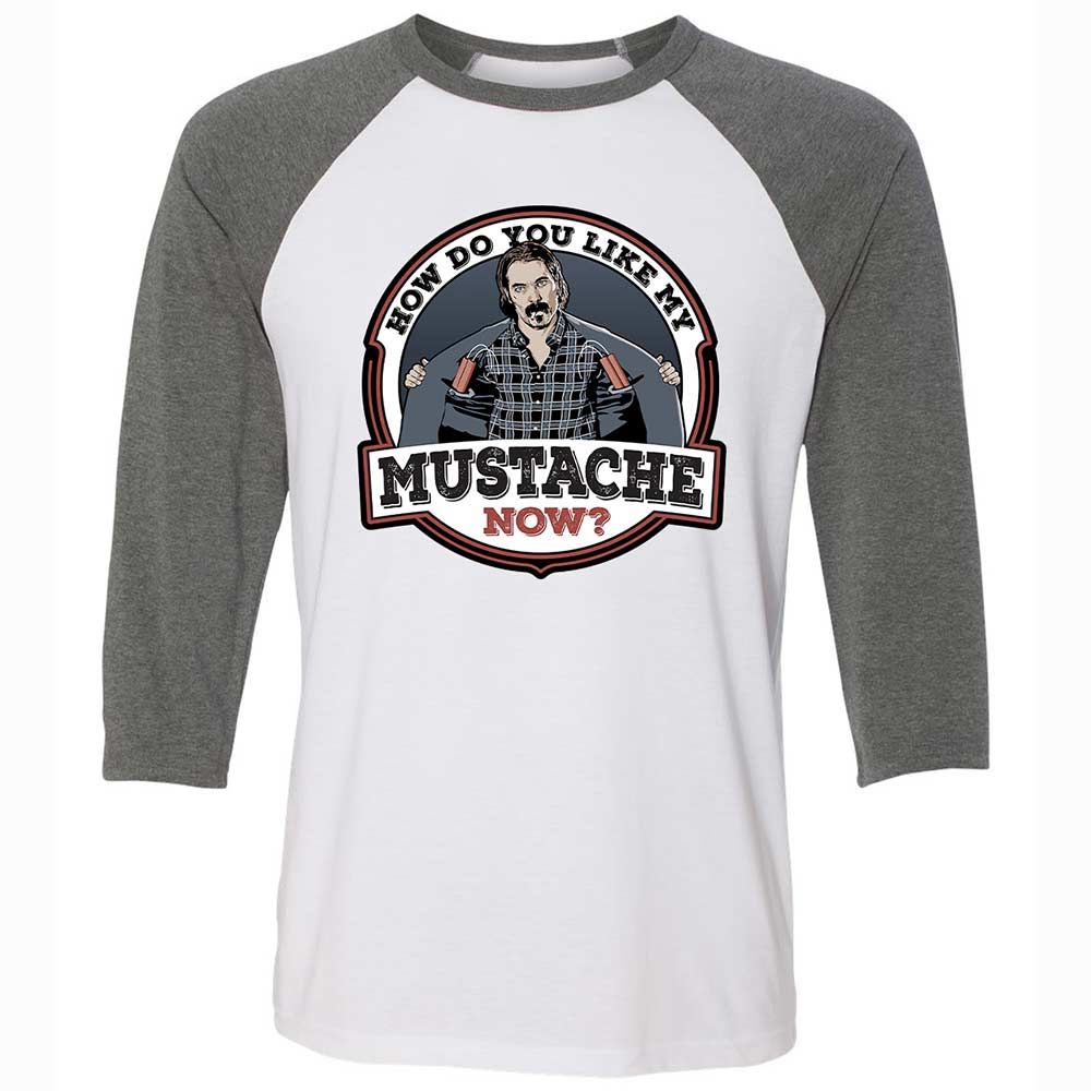 Unisex 3/4 Baseball Tee - S993526Q - White/Deep Heather - 11