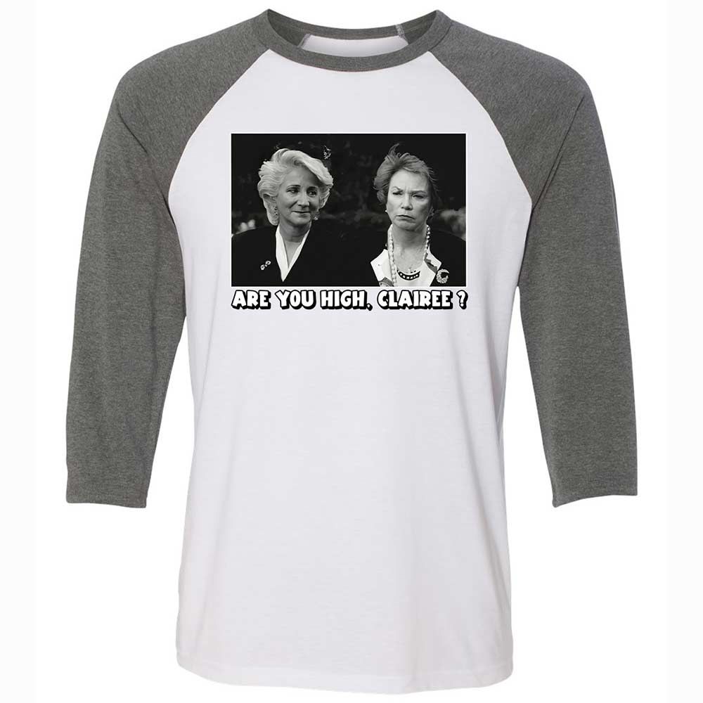 Unisex 3/4 Baseball Tee - TL778VGM - White/Deep Heather - 11