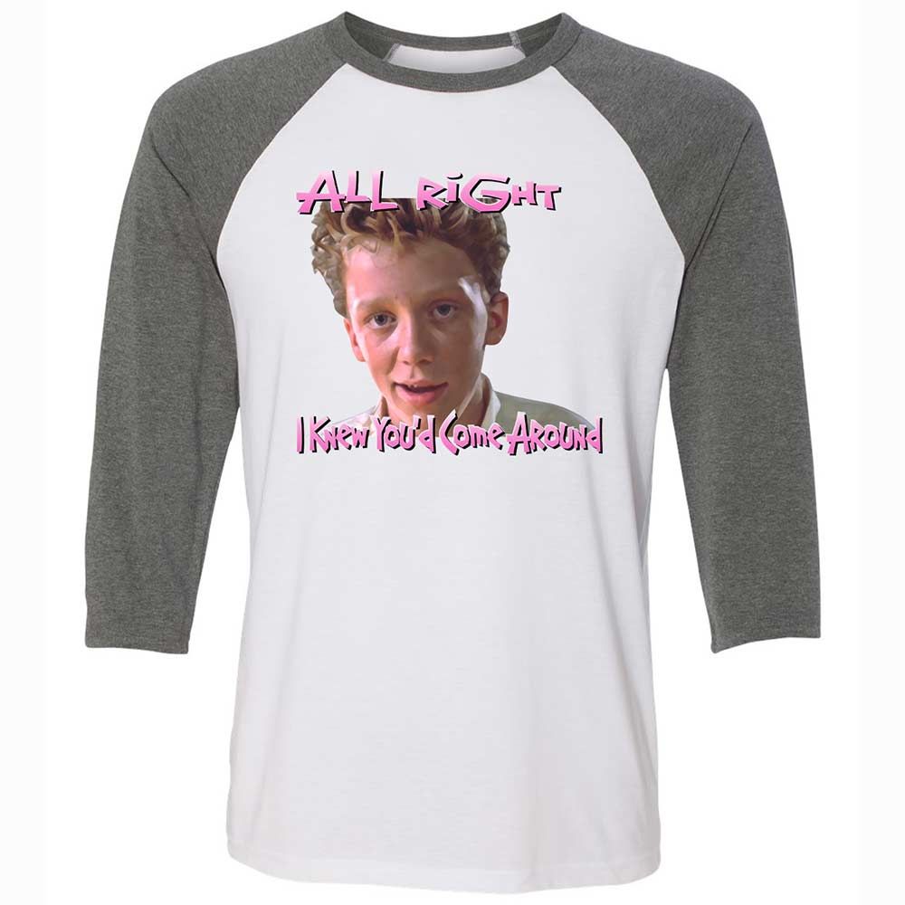 Unisex 3/4 Baseball Tee - HUDU8D5N - White/Deep Heather - 11