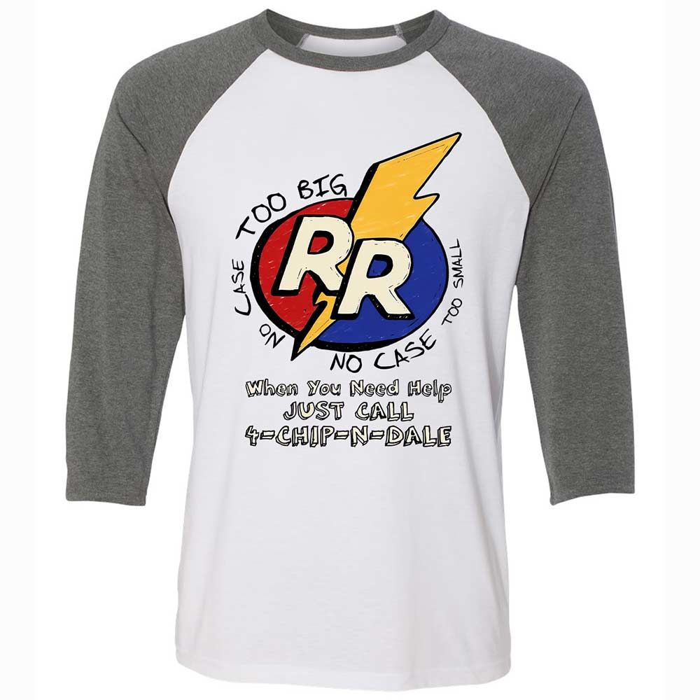 Unisex 3/4 Baseball Tee - 12NRYWCB - White/Deep Heather - 11