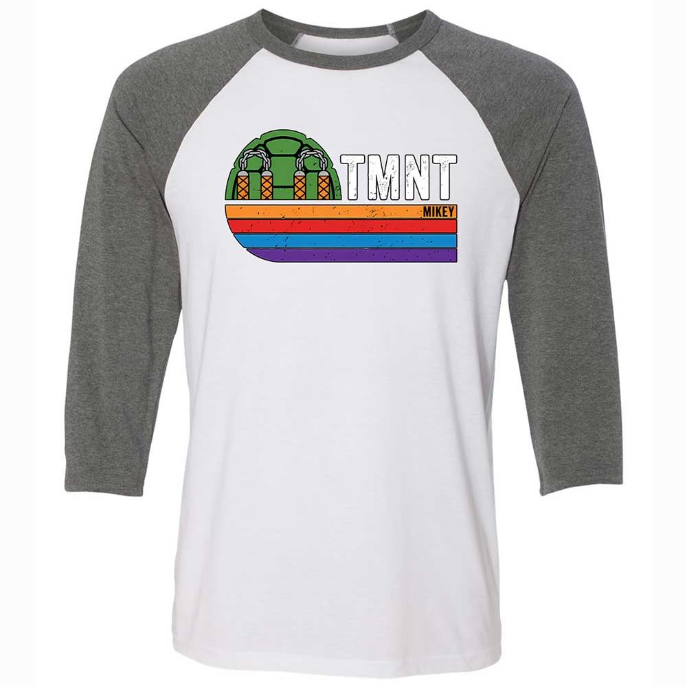 Unisex 3/4 Baseball Tee - BG7PUBLX - White/Deep Heather - 11