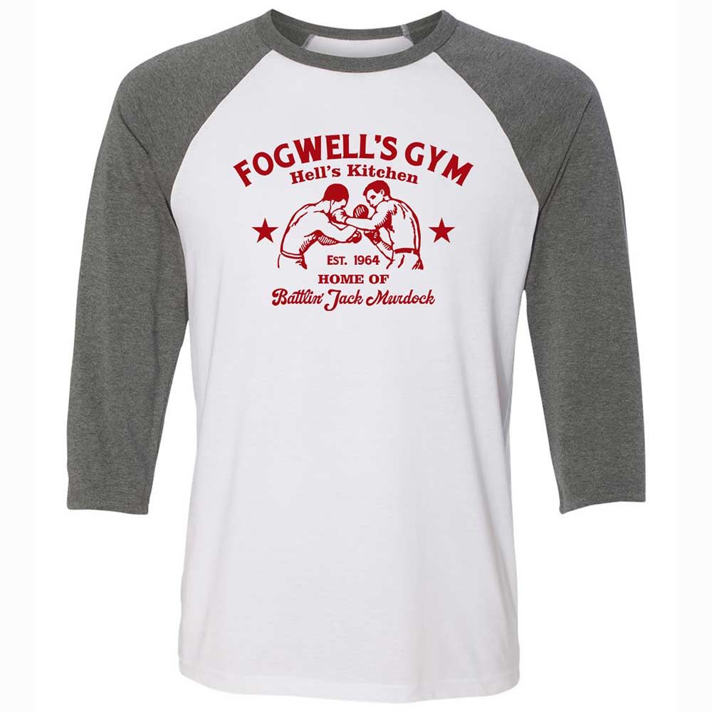 Unisex 3/4 Baseball Tee - TFUNNSLV - White/Deep Heather - 11