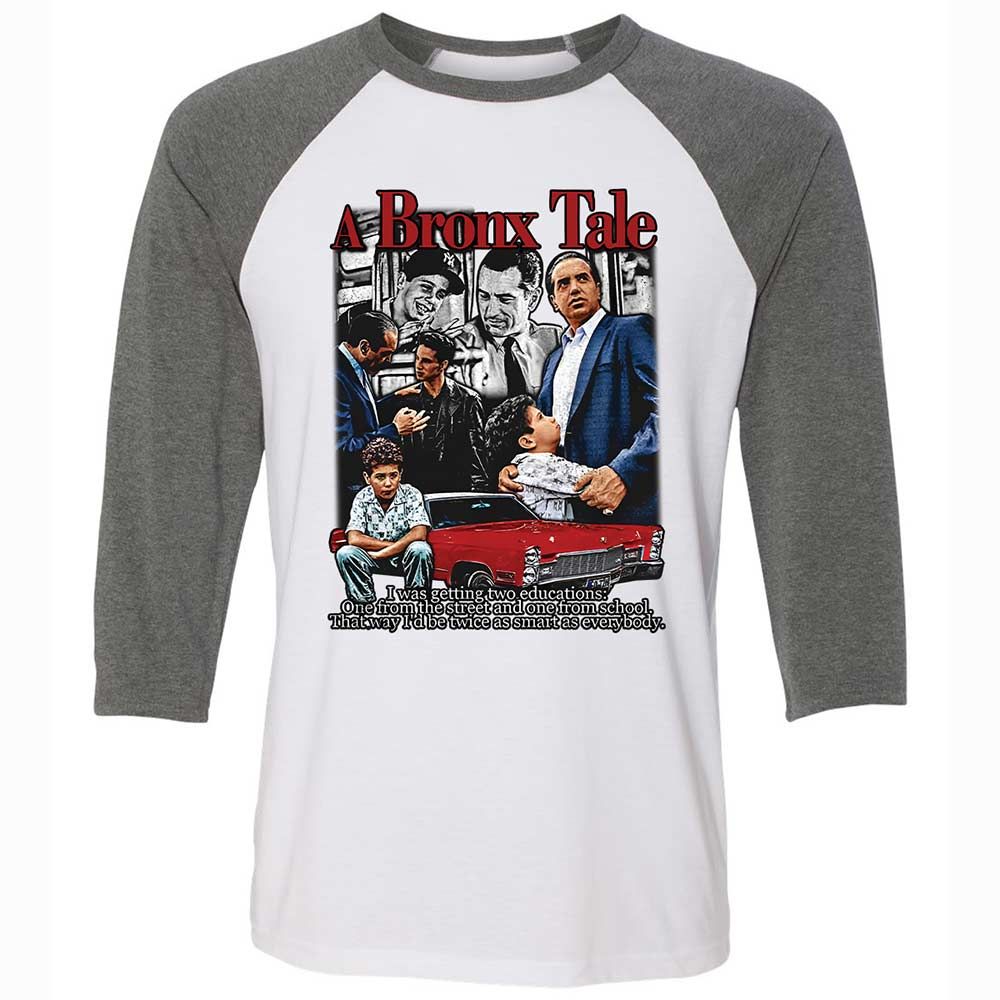 Unisex 3/4 Baseball Tee - 3GR9DZ33 - White/Deep Heather - 11
