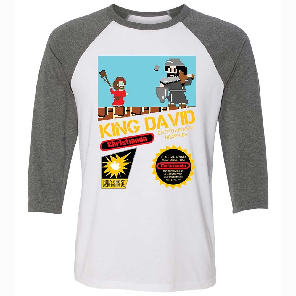 David Vs Goliath Cool Christian - White/Deep Heather - 11