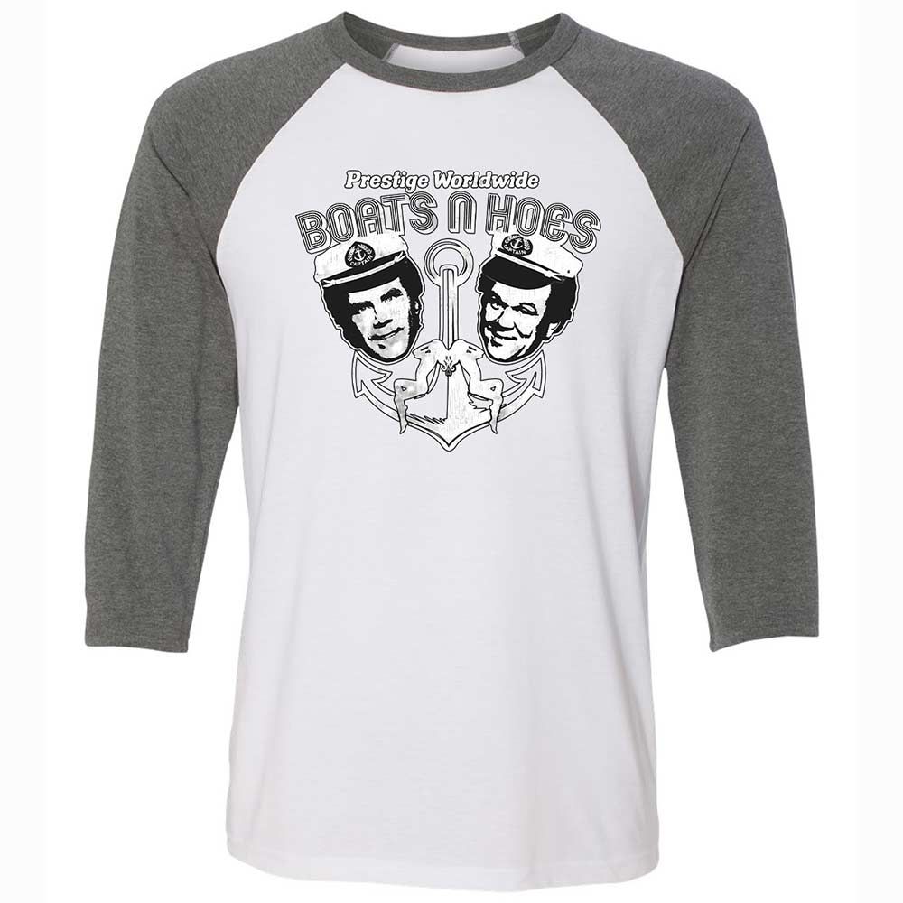 Unisex 3/4 Baseball Tee - 9EJ53JFL - White/Deep Heather - 11
