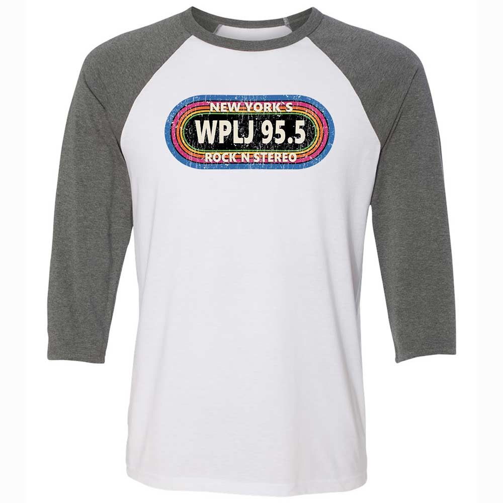 Unisex 3/4 Baseball Tee - UVE7JNBG - White/Deep Heather - 11