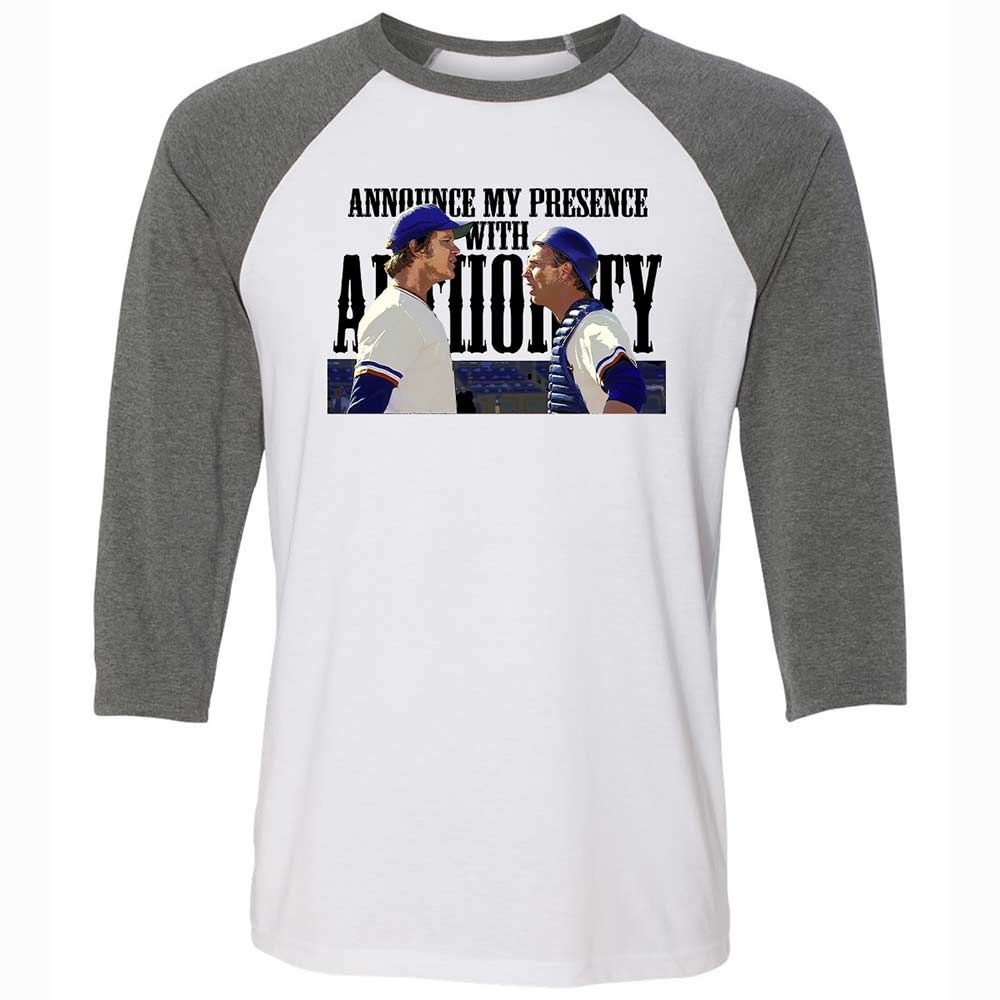 Announce my presence with authority - White/Deep Heather - 11