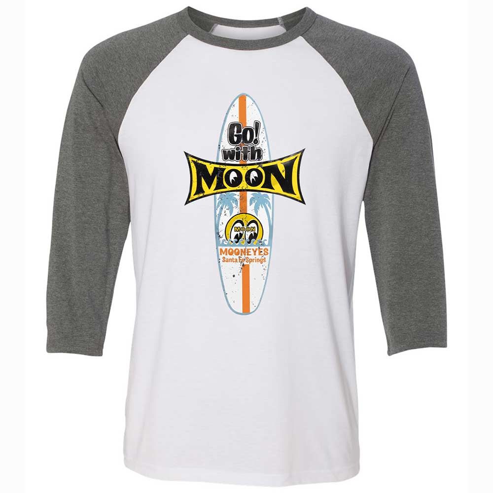 Unisex 3/4 Baseball Tee - R8AHKXFU - White/Deep Heather - 11
