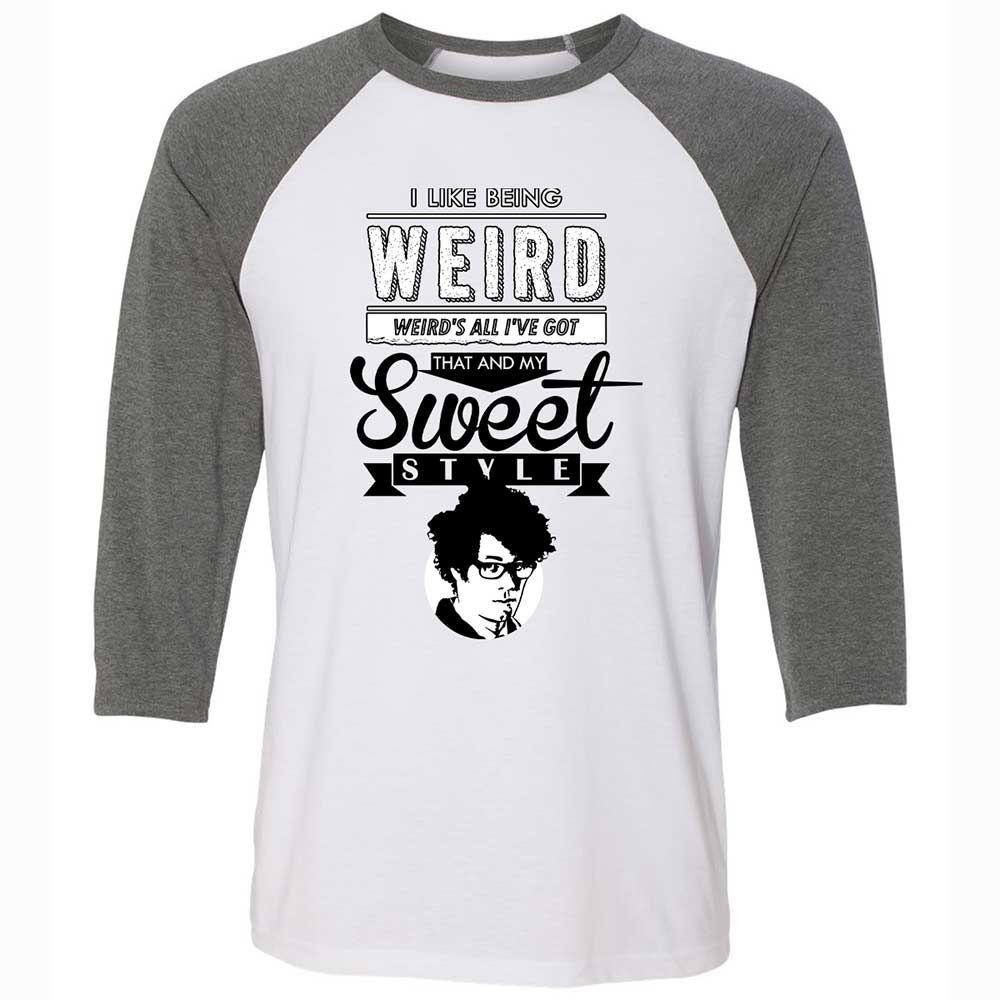 Unisex 3/4 Baseball Tee - 768KNKHN - White/Deep Heather - 11
