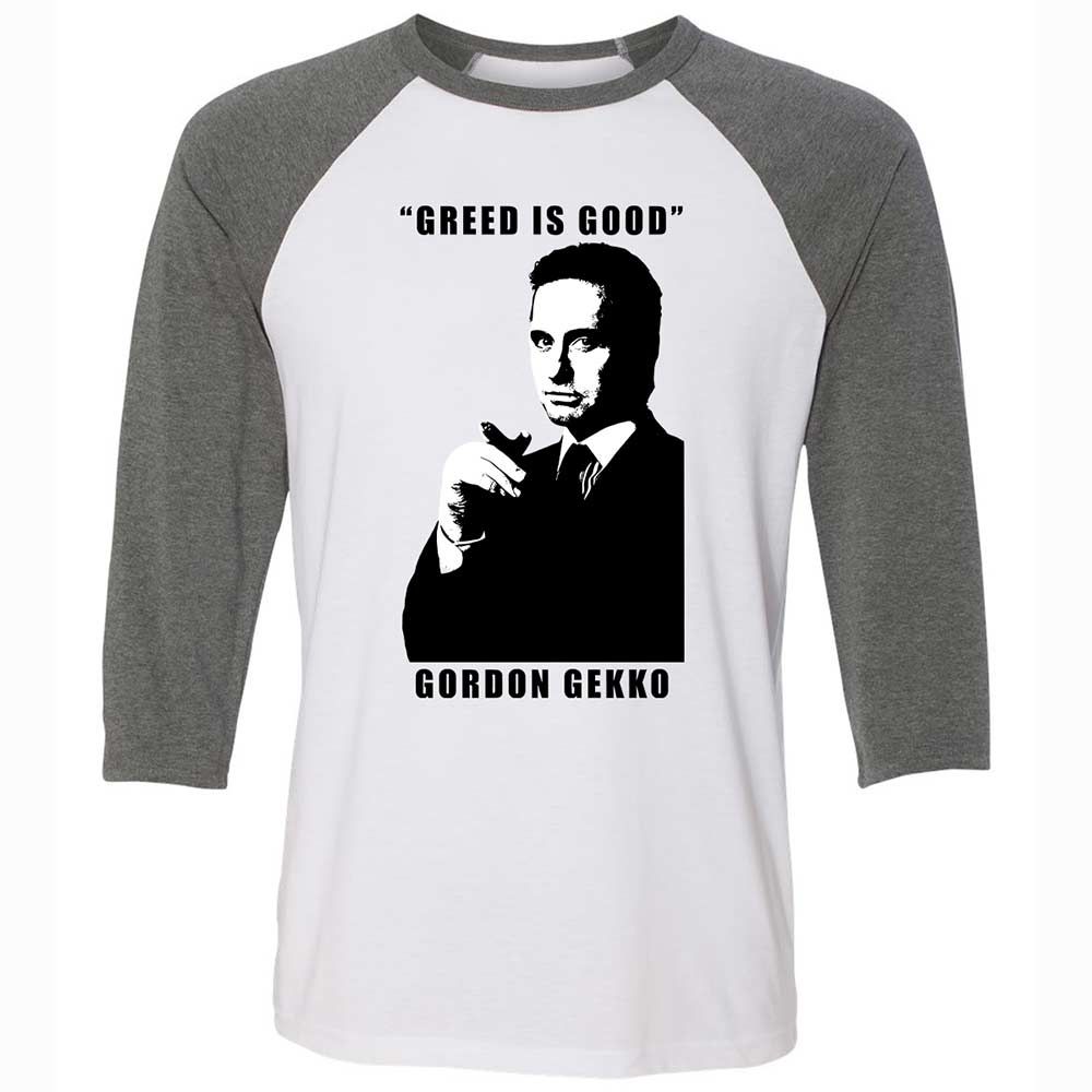 Greed is good - White/Deep Heather - 11