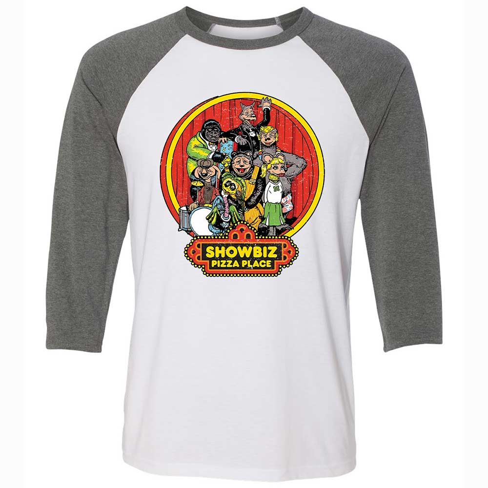 Unisex 3/4 Baseball Tee - PADYK5AG - White/Deep Heather - 11