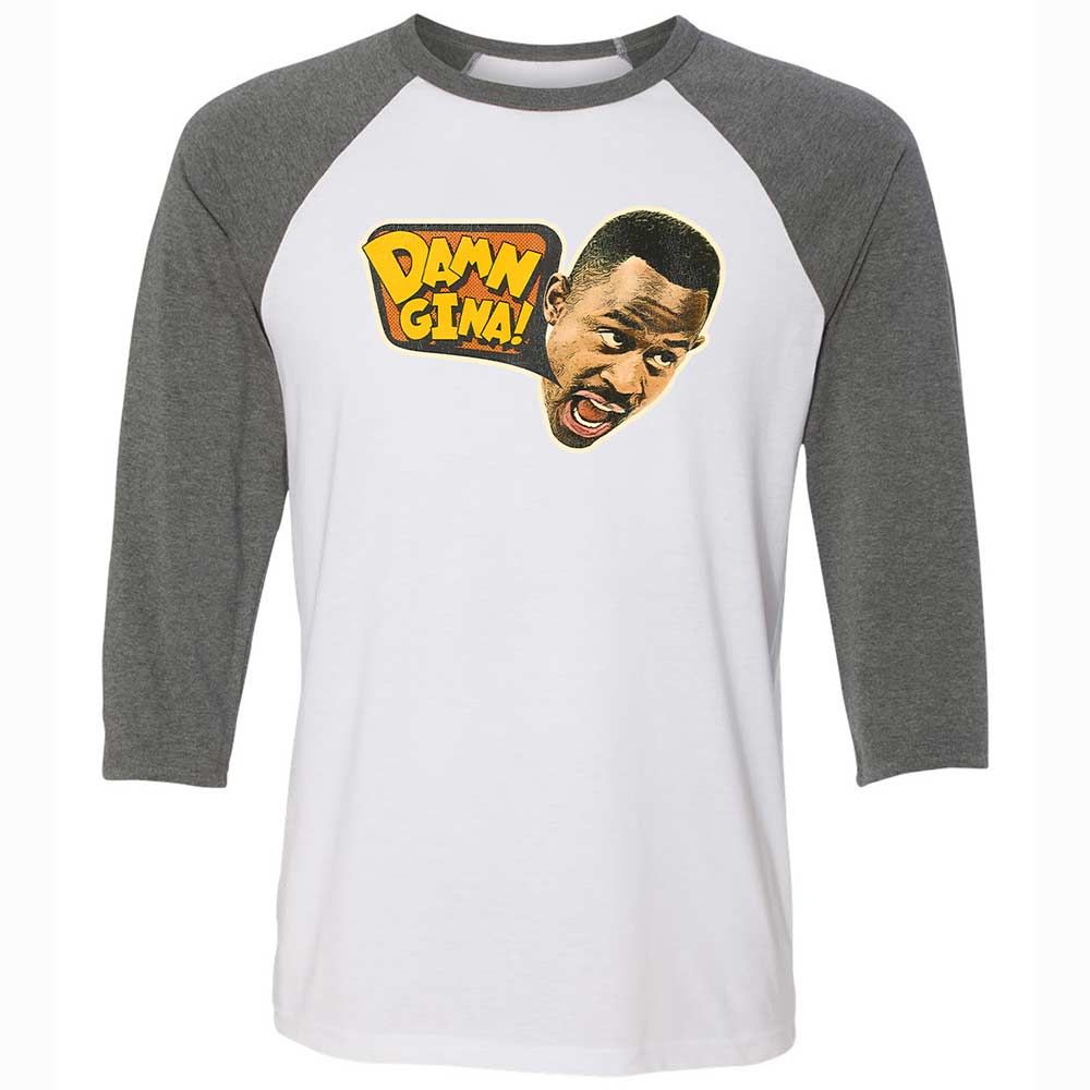 Unisex 3/4 Baseball Tee - KRHWYQS5 - White/Deep Heather - 11