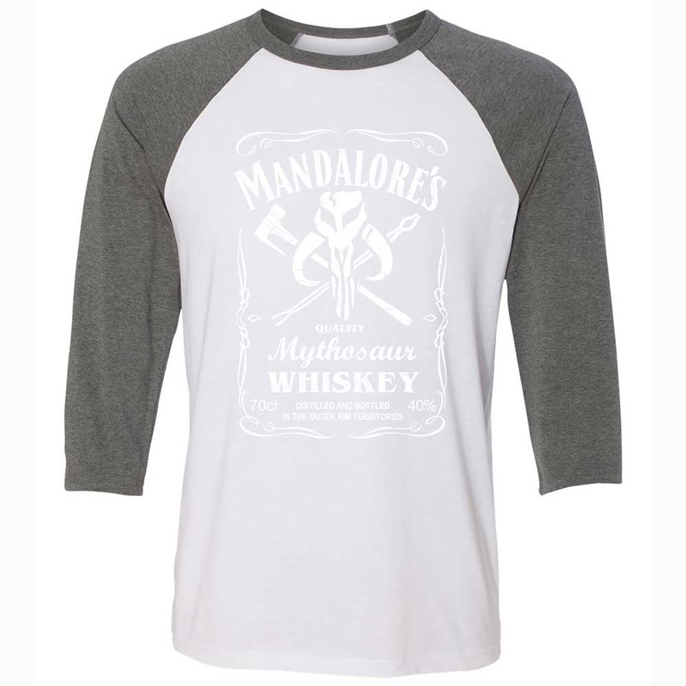 Unisex 3/4 Baseball Tee - 12YERGWF - White/Deep Heather - 11