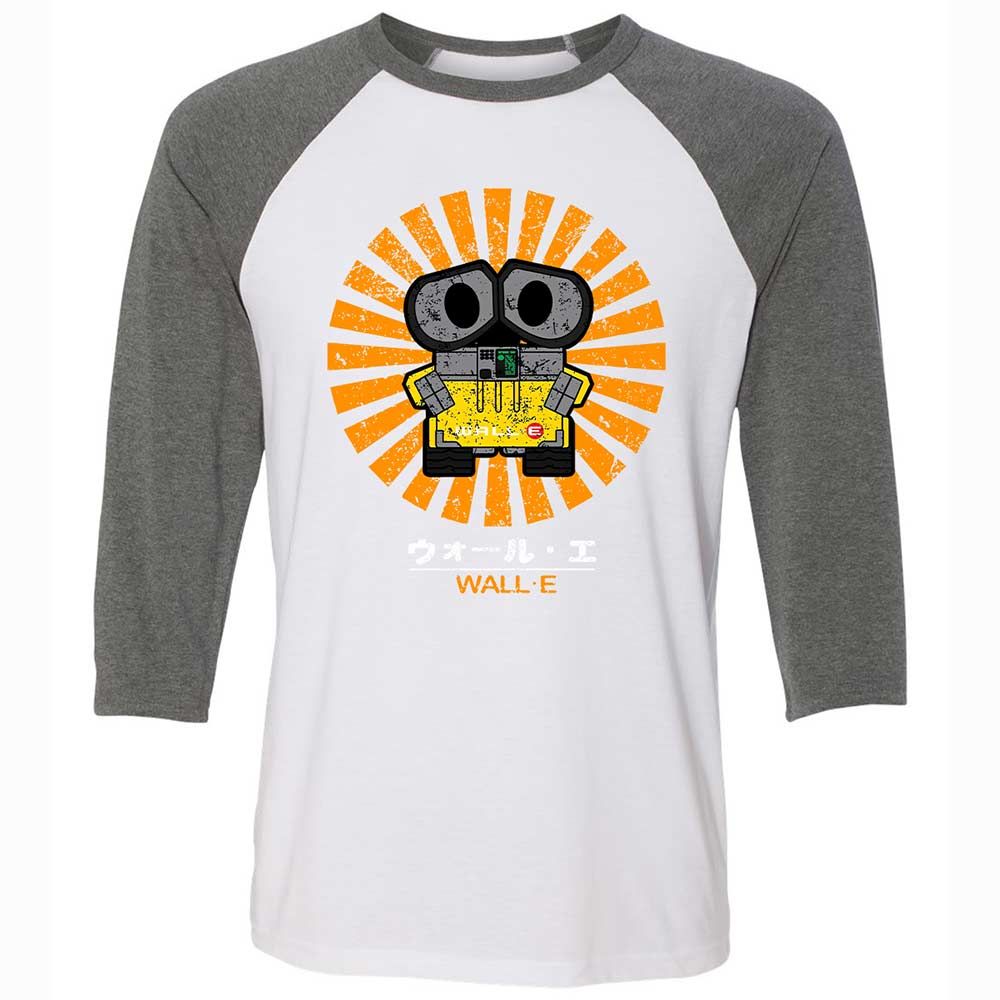 Unisex 3/4 Baseball Tee - HCDSDHSQ - White/Deep Heather - 11