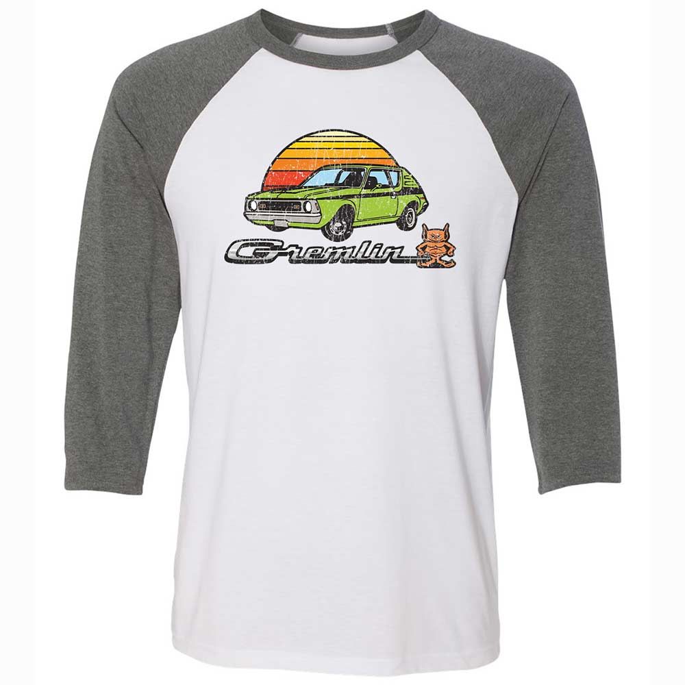 Unisex 3/4 Baseball Tee - BL3MRD7J - White/Deep Heather - 11