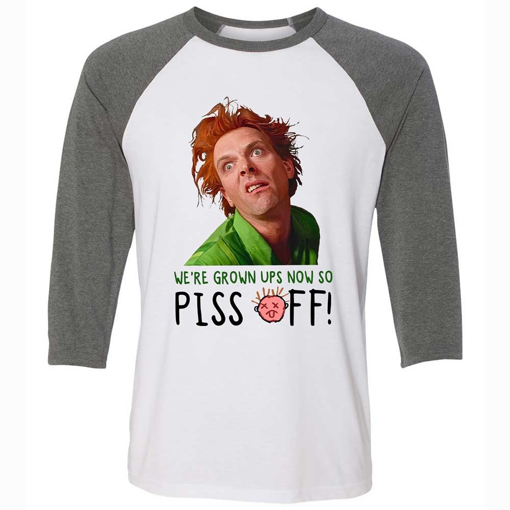 We're Grown Ups Now So Piss Off - White/Deep Heather - 11