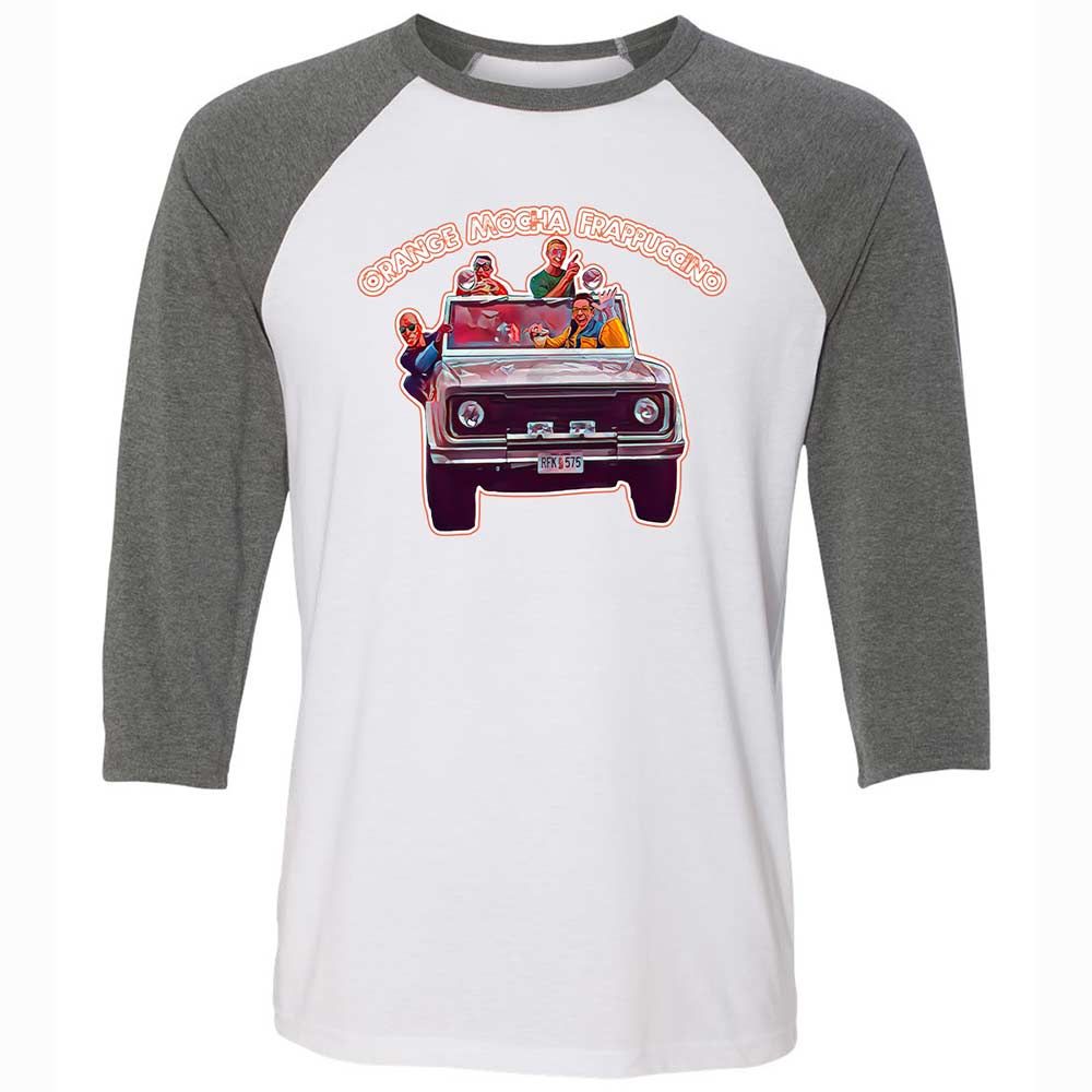 Unisex 3/4 Baseball Tee - XN5QEK4H - White/Deep Heather - 11
