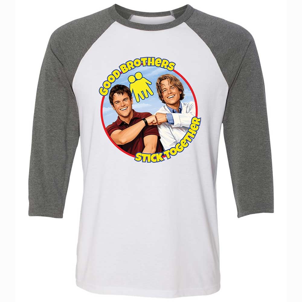 Unisex 3/4 Baseball Tee - 1PU75QMW - White/Deep Heather - 11