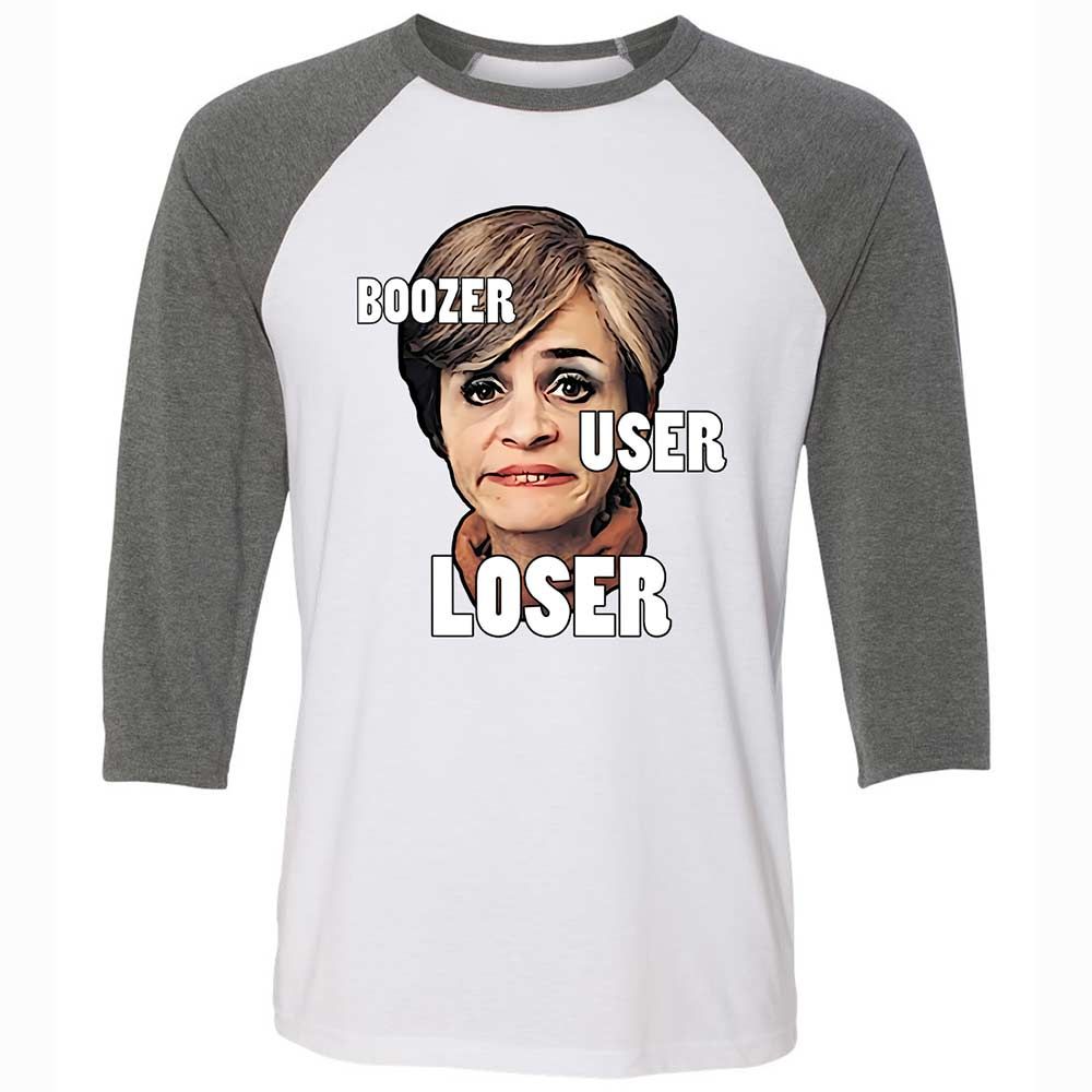 I was a boozer, a user, and a loser - White/Deep Heather - 11