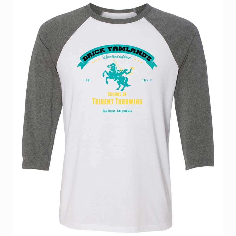 Unisex 3/4 Baseball Tee - V1DNRY2R - White/Deep Heather - 11