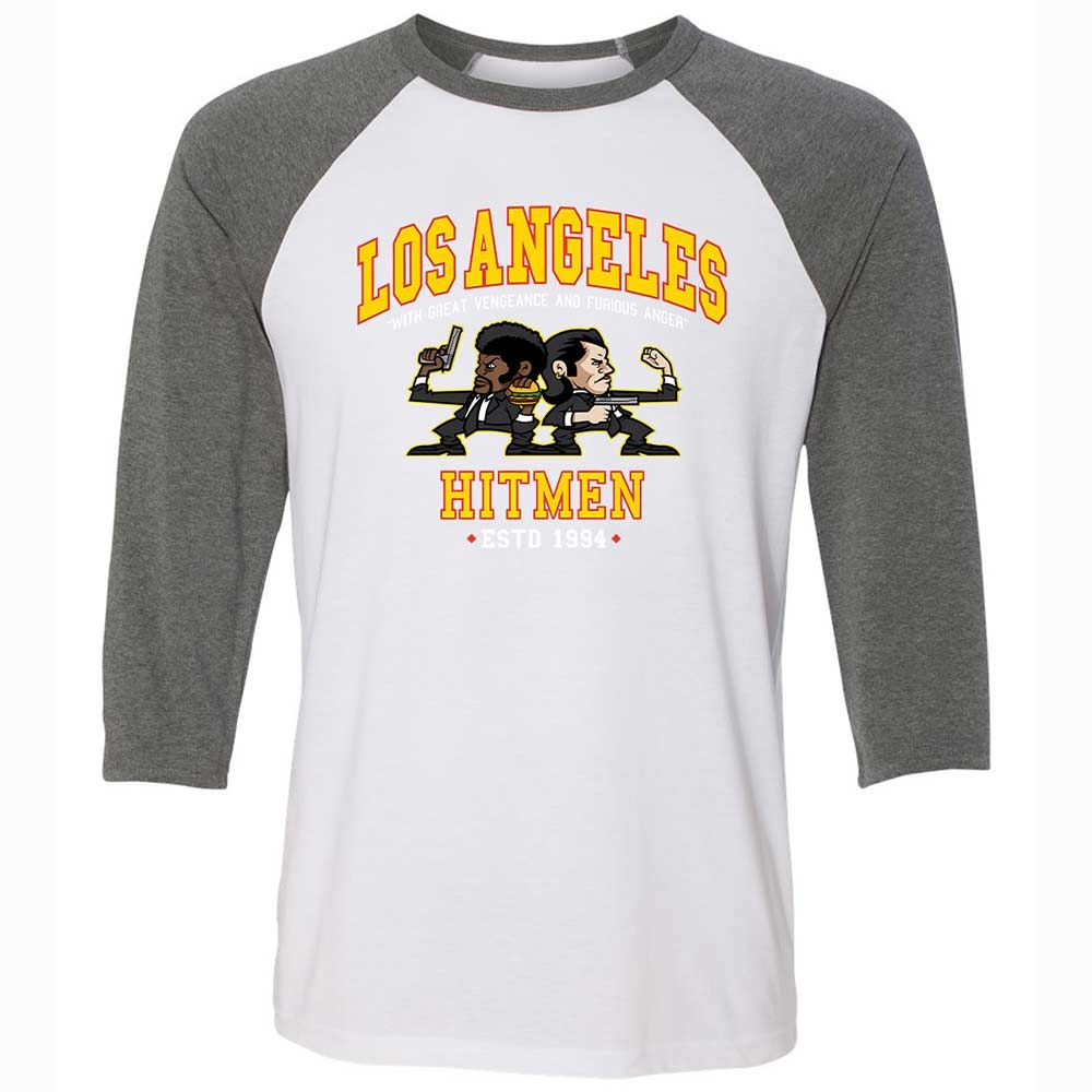 Unisex 3/4 Baseball Tee - ASYTH1AX - White/Deep Heather - 11