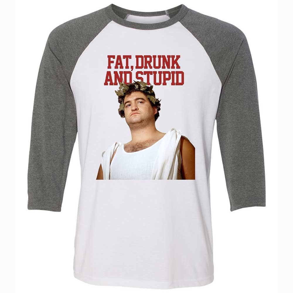 Fat, drunk, and stupid - White/Deep Heather - 11