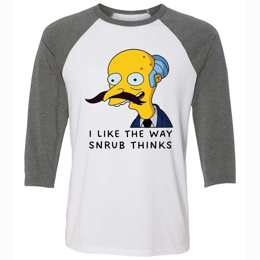 I Like the Way Snrub Thinks - White/Deep Heather - 11