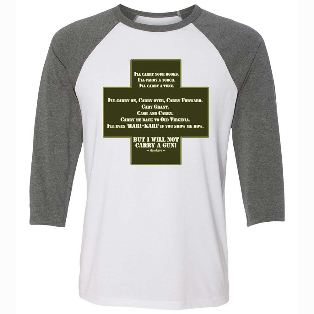 I Will Not Carry a Gun - White/Deep Heather - 11