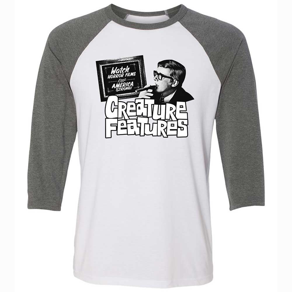 Bob Wilkins Creature Features - White/Deep Heather - 11