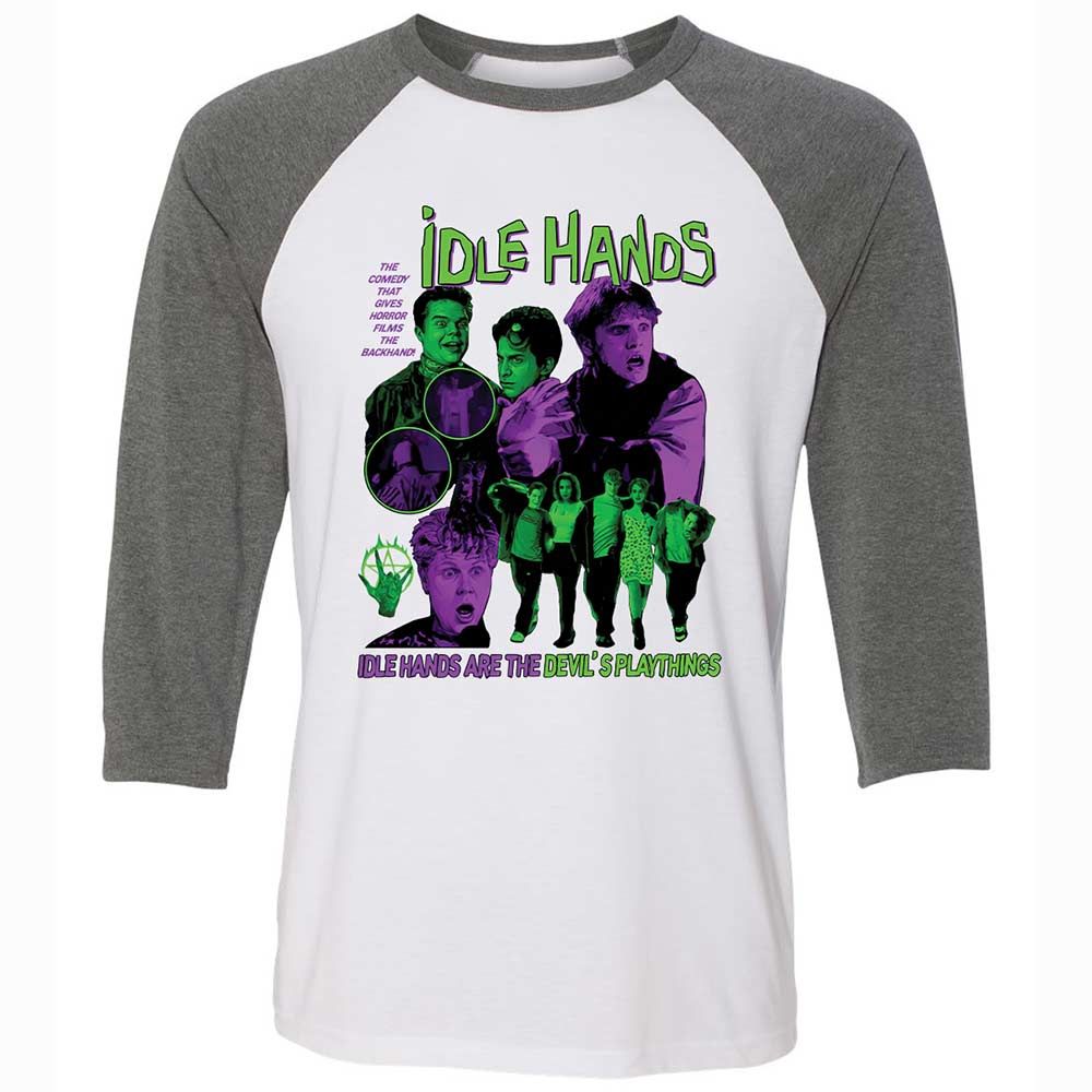 Idle hands are the Devil's playthings - White/Deep Heather - 11