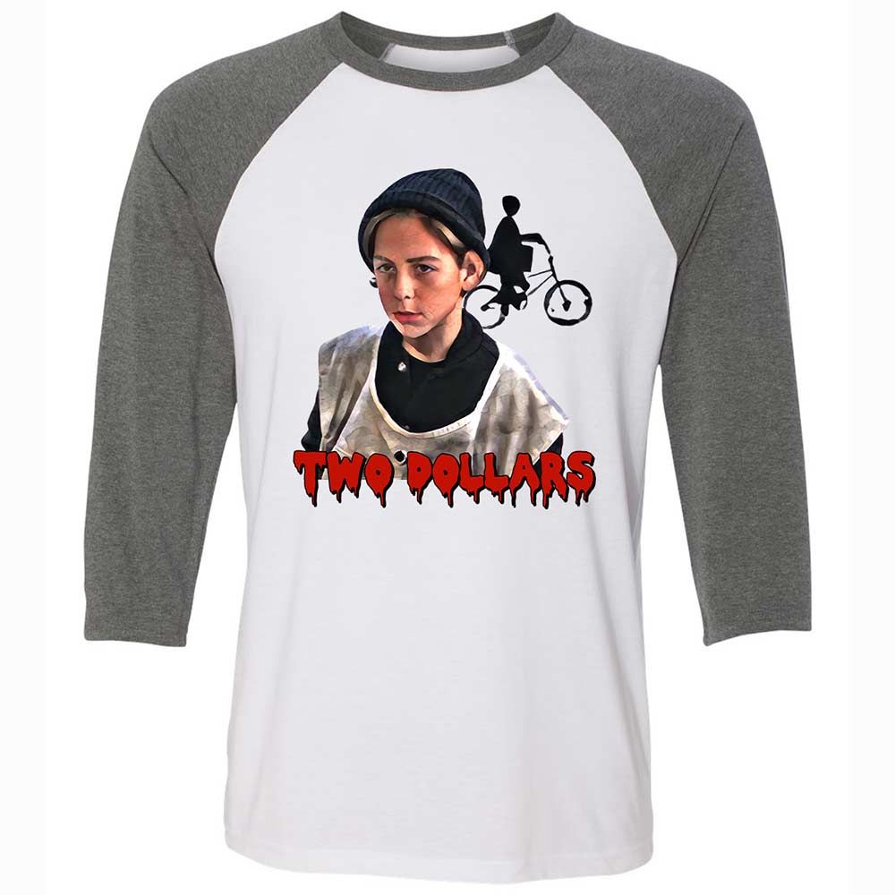 Unisex 3/4 Baseball Tee - 444N1V5R - White/Deep Heather - 11