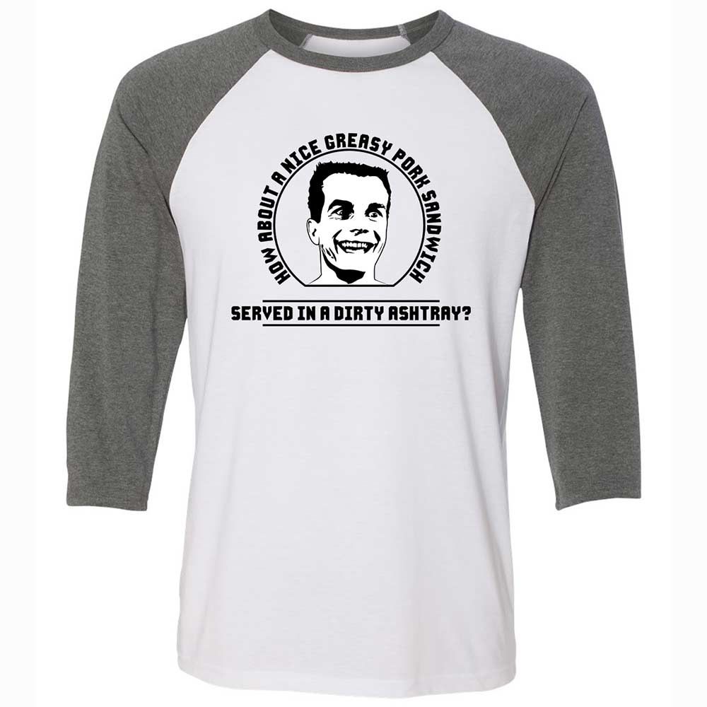 Unisex 3/4 Baseball Tee - 5X94EEDM - White/Deep Heather - 11
