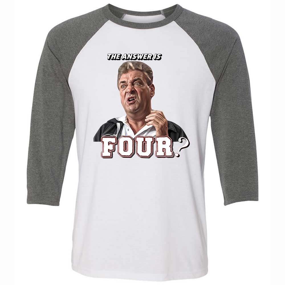 Unisex 3/4 Baseball Tee - 76XUDSHL - White/Deep Heather - 11