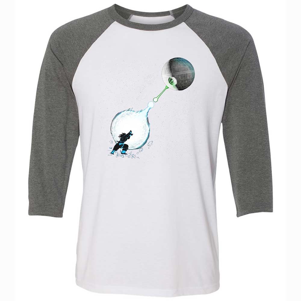 Unisex 3/4 Baseball Tee - ARVMBJXV - White/Deep Heather - 11