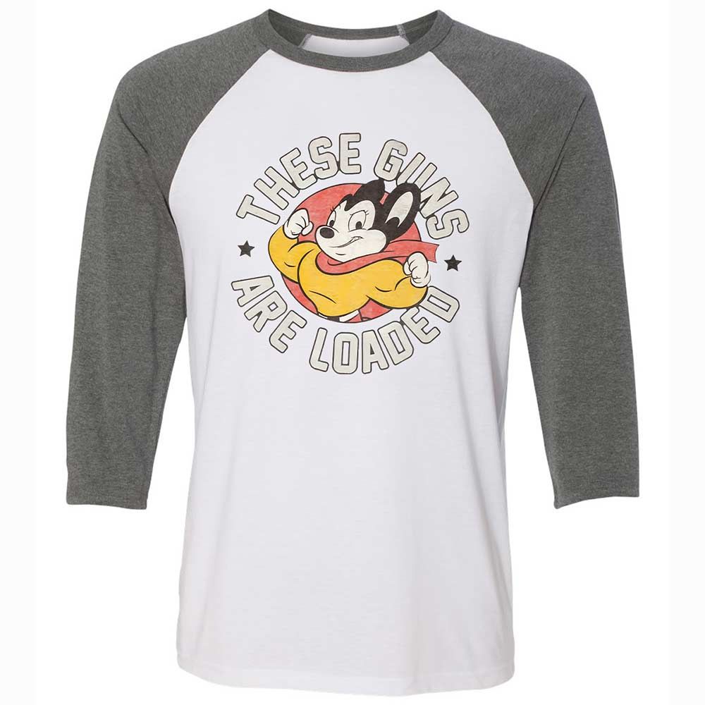 Unisex 3/4 Baseball Tee - AG9EM1CT - White/Deep Heather - 11