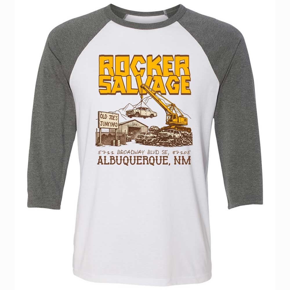 Unisex 3/4 Baseball Tee - K6R3AVJS - White/Deep Heather - 11