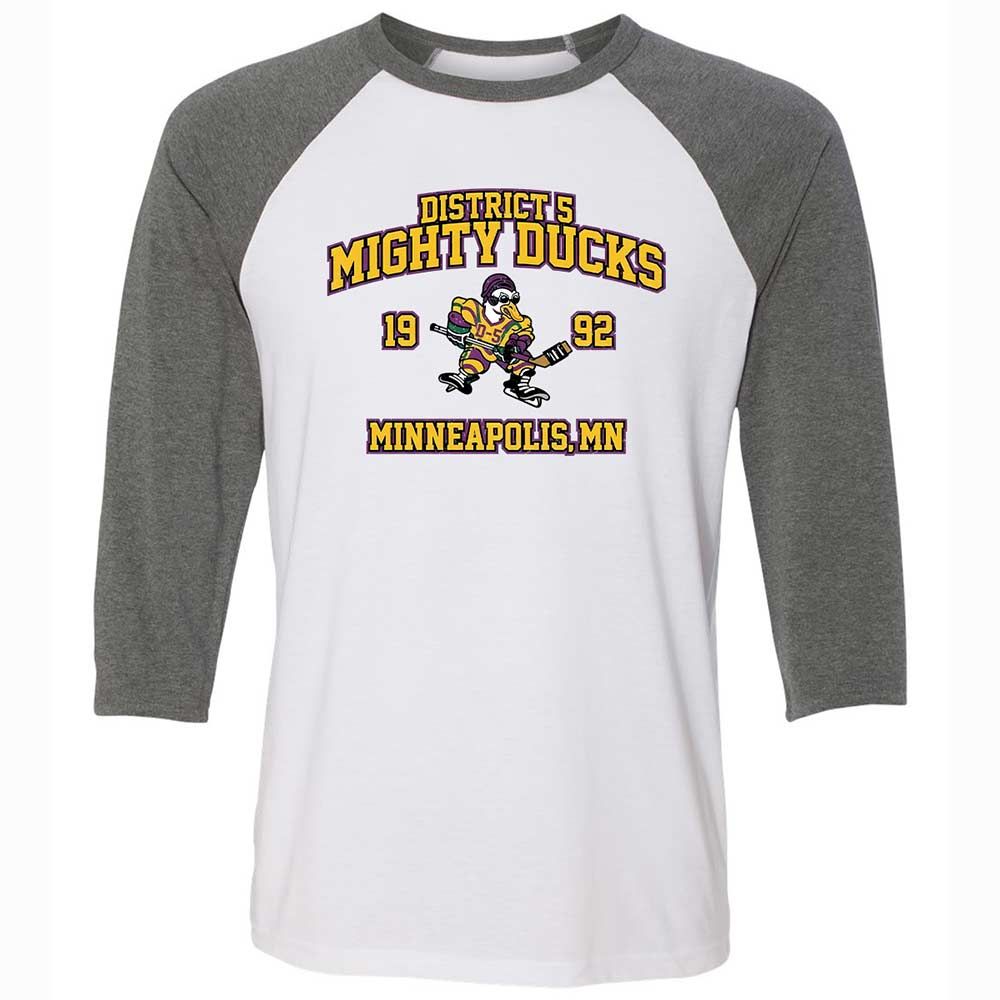 District 5 Ducks - White/Deep Heather - 11