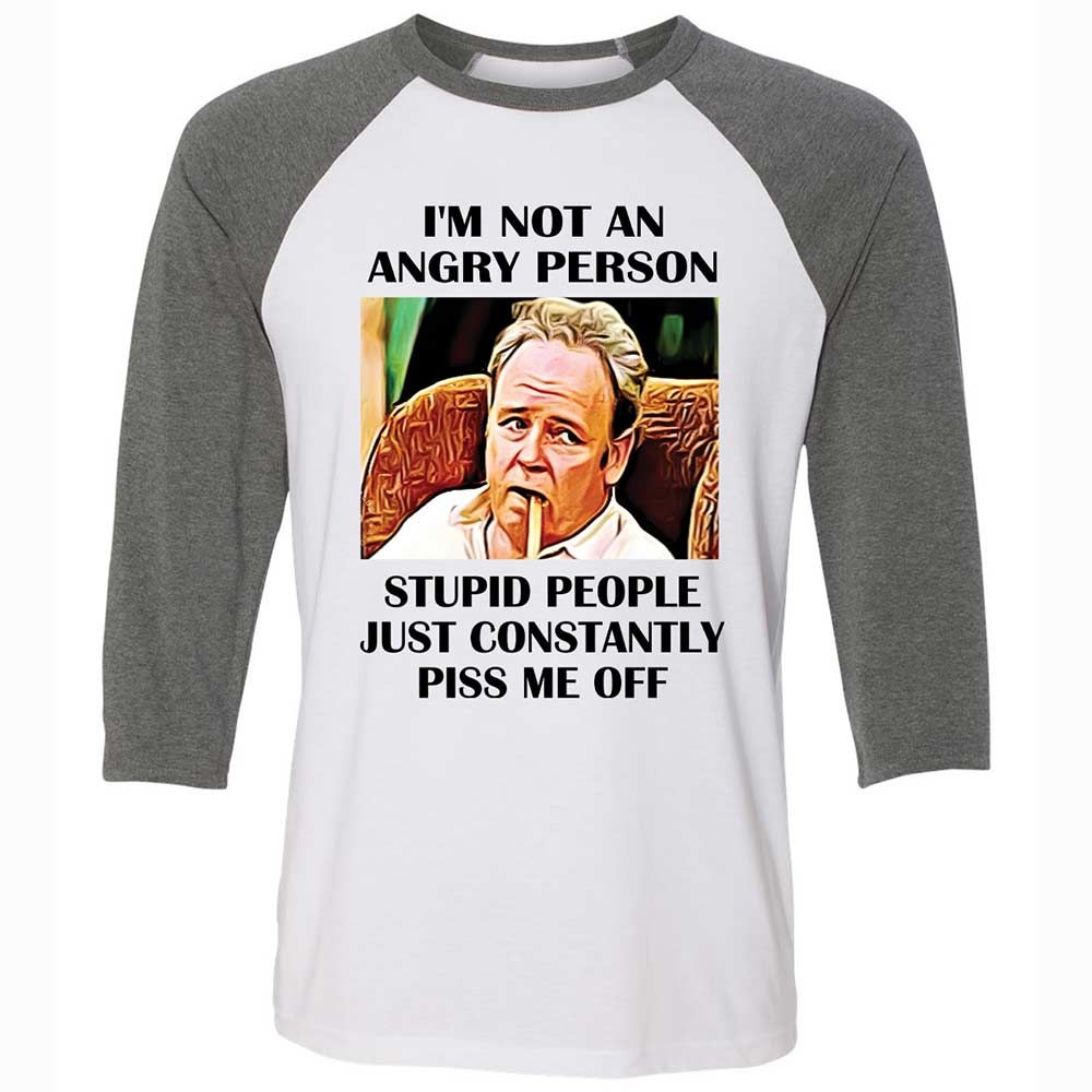 I'm not an angry person - White/Deep Heather - 11