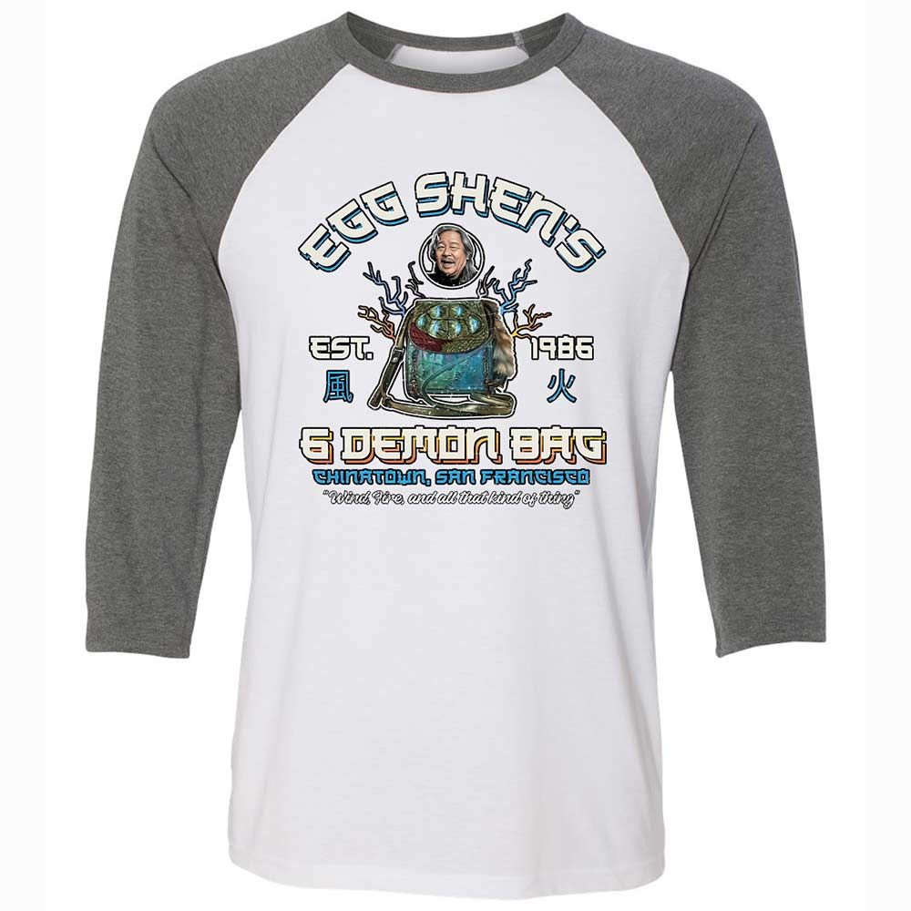Unisex 3/4 Baseball Tee - 76R6D3EN - White/Deep Heather - 11