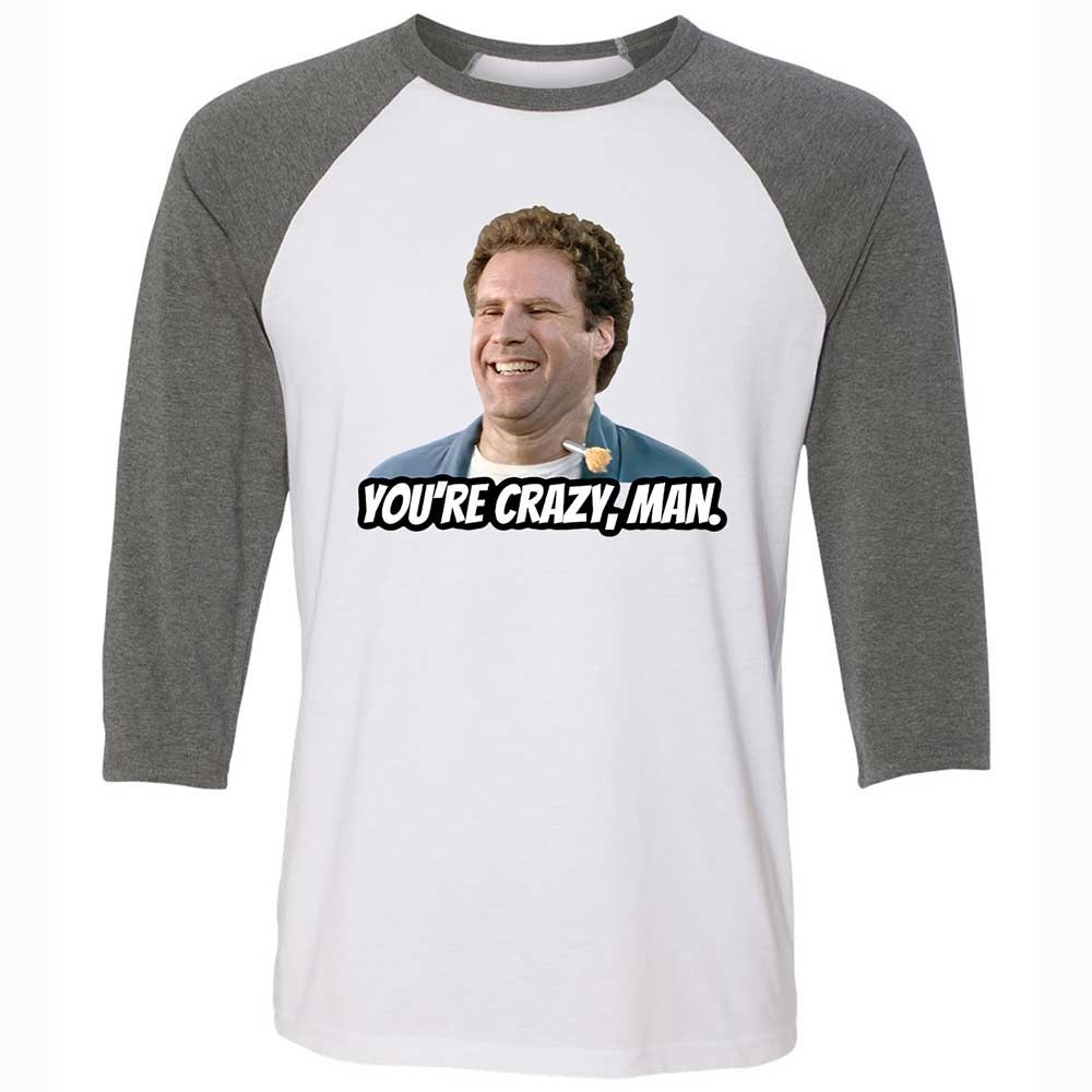 You're crazy, man - White/Deep Heather - 11