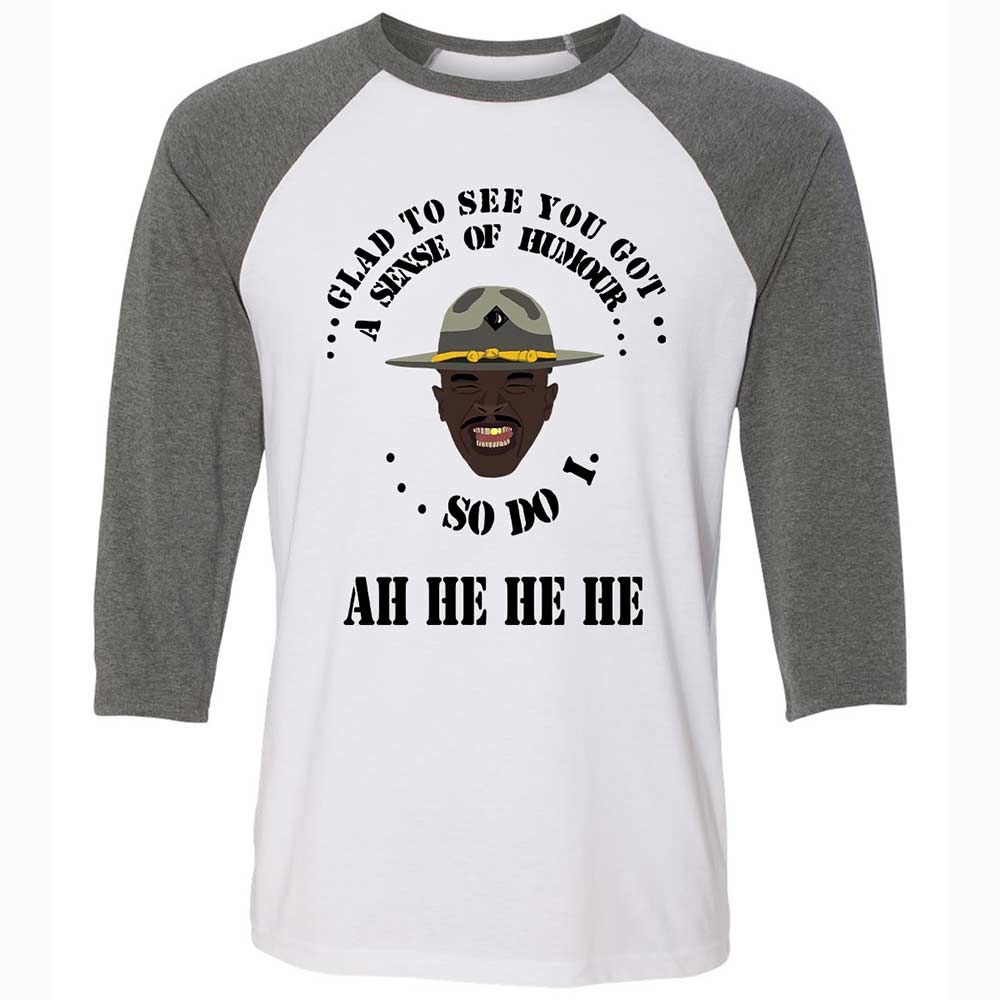 I'm glad to see you got a sense of humor - White/Deep Heather - 11