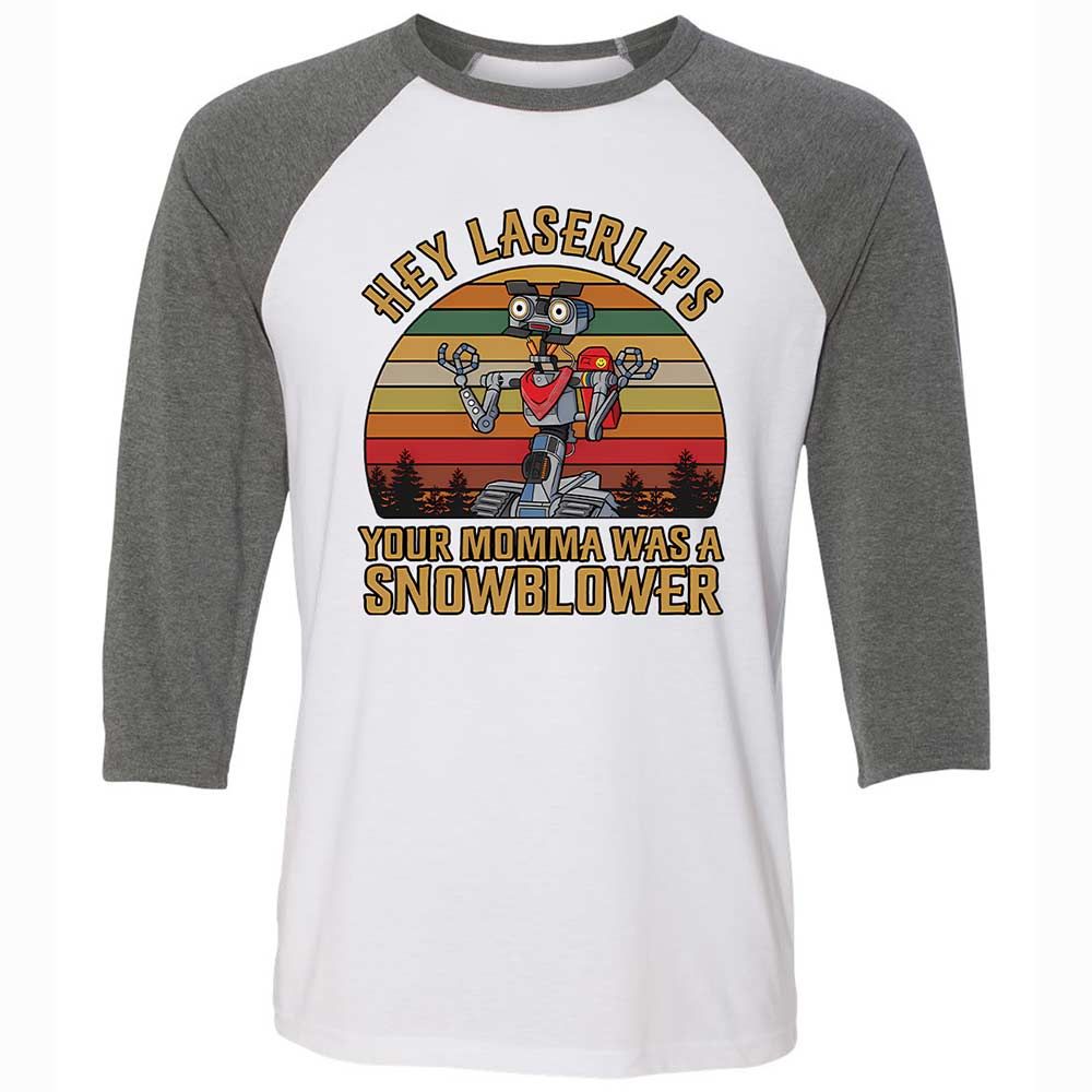 Unisex 3/4 Baseball Tee - LEGDN18G - White/Deep Heather - 11